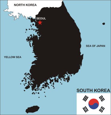 Güney Kore Haritası