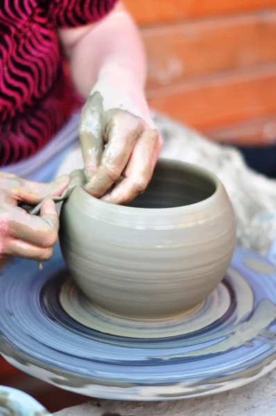 stock image Hands of a potter