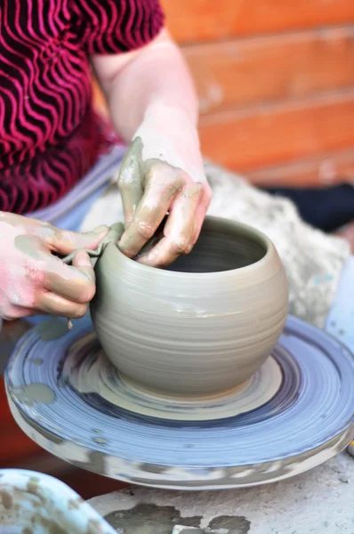 stock image Hands of a potter