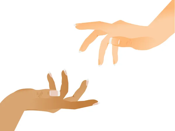 Hjälpande hand — Stock vektor