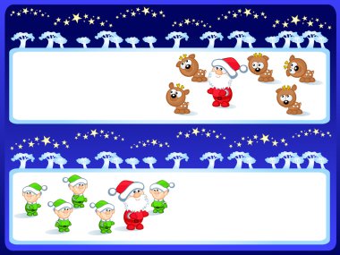 Santa set clipart