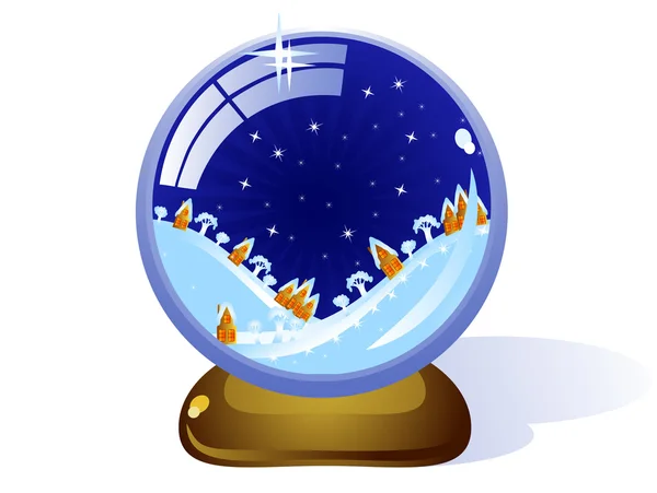 Сristmas glass ball — Stock Vector