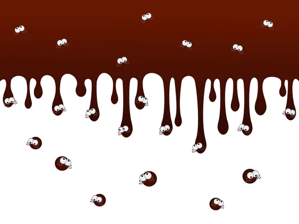 DROPS warme chocolademelk (fun) Rechtenvrije Stockillustraties