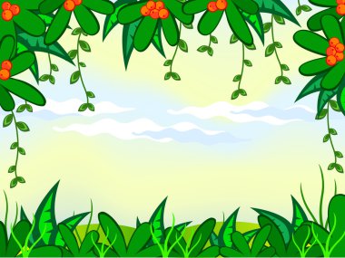 Jungle plants clipart