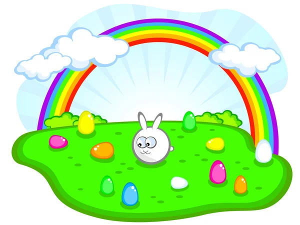 Carino coniglietto di Pasqua — Vettoriale Stock