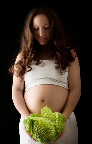Glad graviditet — Stockfoto