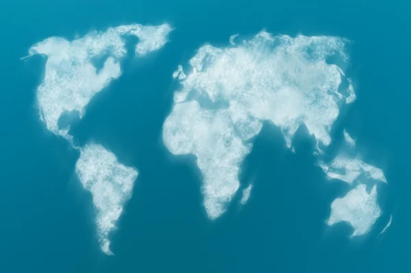 Mapa zataženo světa — Stock fotografie