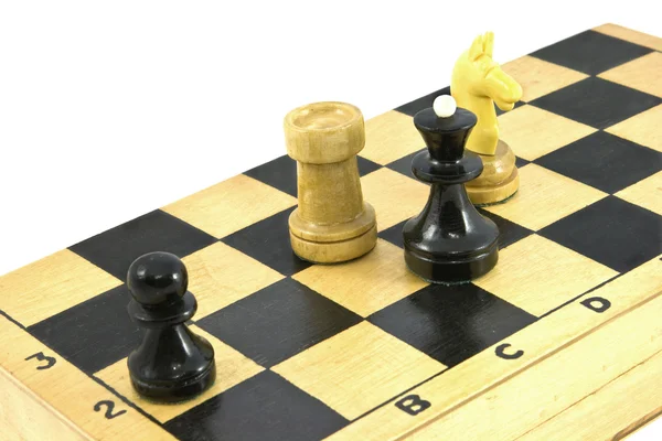 stock image Chess pieces on the board.