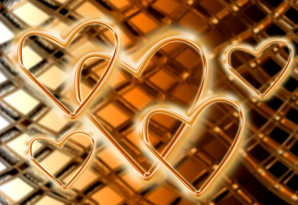 Gold Heart — Stock Photo, Image