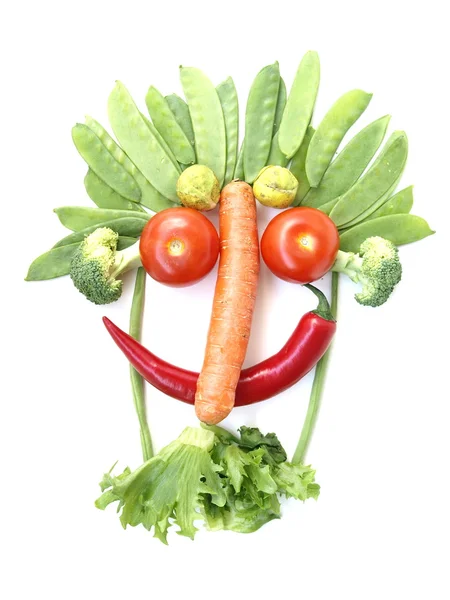 Twarz warzywo — Zdjęcie stockowe