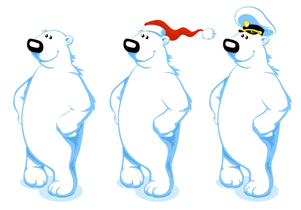 卡通北极熊 — 图库矢量图片