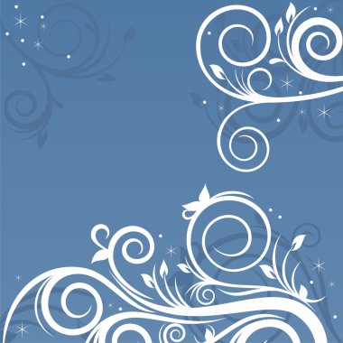 Background with floral design clipart