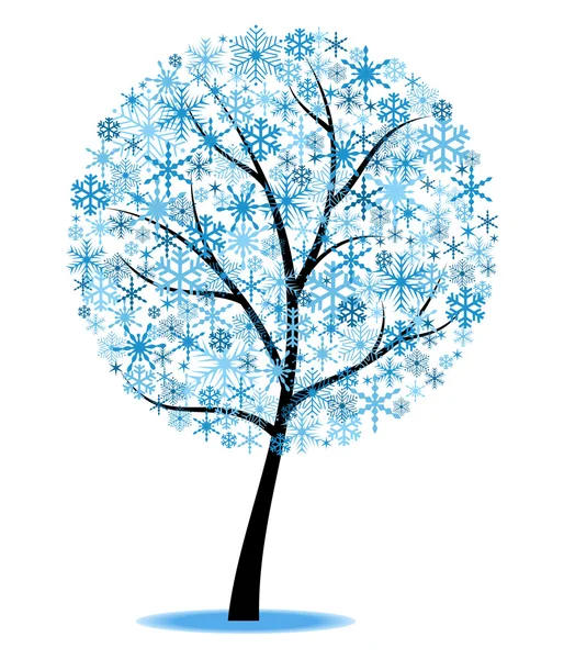 Winter tree — Stock Vector