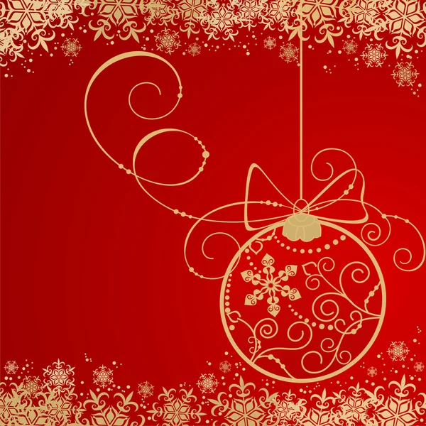 クリスマスの装飾との背景 — ストックベクタ
