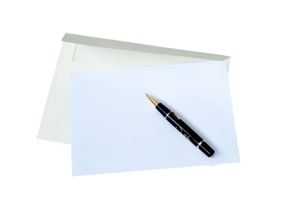 Envelope com branco vazio — Fotografia de Stock