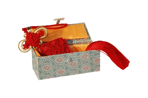 Recuerdos Chinos Decorativos Caja Tradicional — Foto de Stock