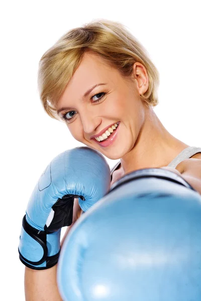 Smiling fit woman — Stock Photo, Image