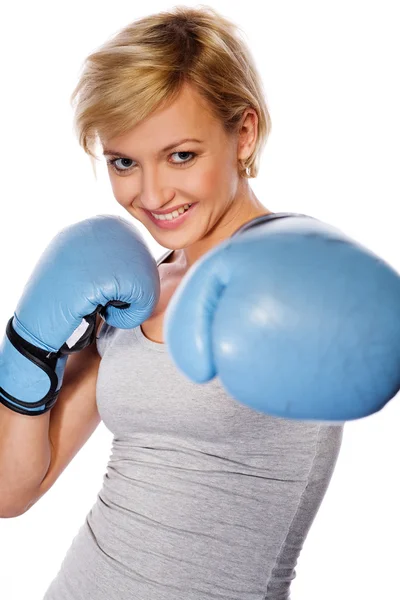 Smiling Fit Woman — Stock Photo, Image
