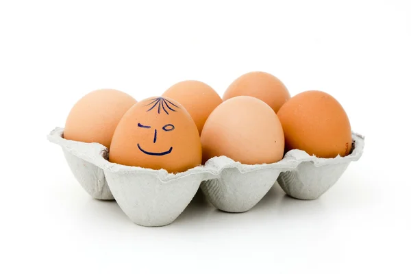 Funny eggs — Stock Photo, Image