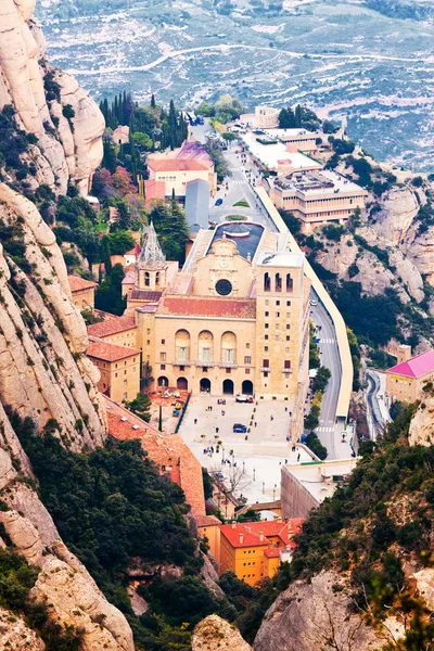 Vista Mosteiro Montserrat — Fotografia de Stock