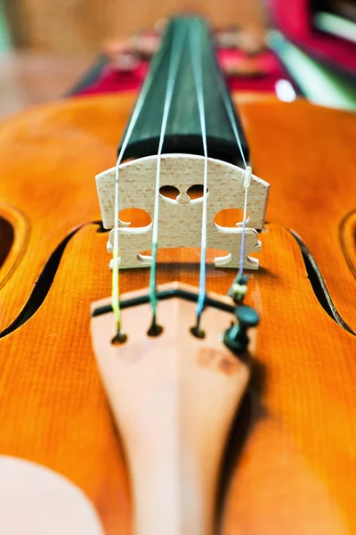 Detail Einer Schönen Geige — Stockfoto