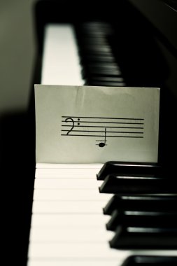 Piano and note clipart