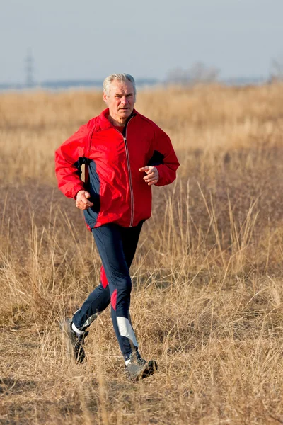 Starszy biegacz — Zdjęcie stockowe