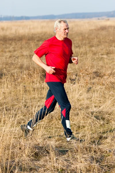 Kıdemli koşucu — Stok fotoğraf