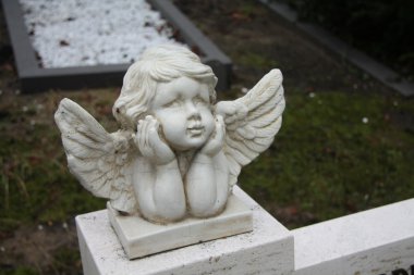 Guardian angel grave ornament clipart