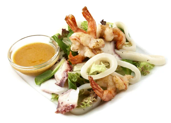 Salata deniz ürünleri — Stok fotoğraf