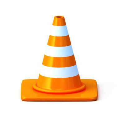 The 3d traffic cones clipart