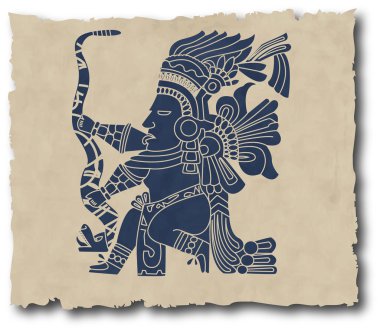 The vector mayan and inca tribal eps clipart
