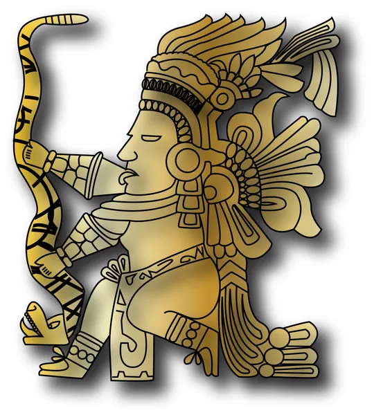 The vector mayan and inca tribal — Stock Vector