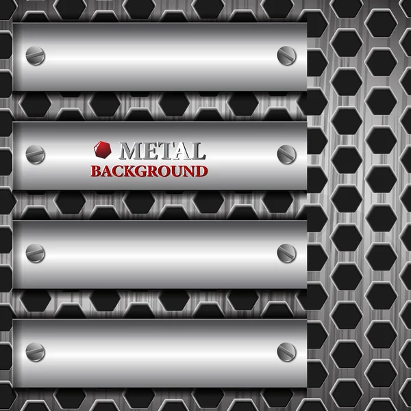 Der abstrakte metallische Hintergrund — Stockvektor