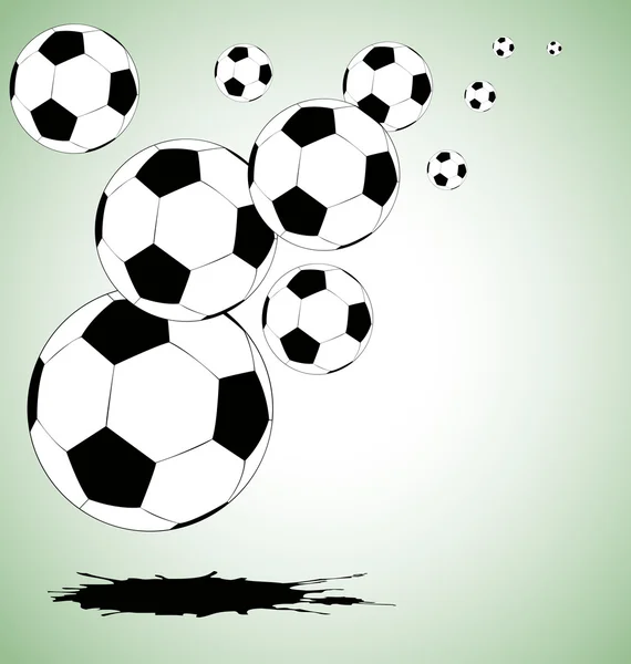 The vector abstract soccer background — Stock Vector