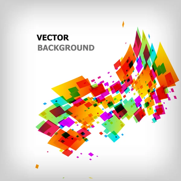 The abstract square colorful background — Stock Vector