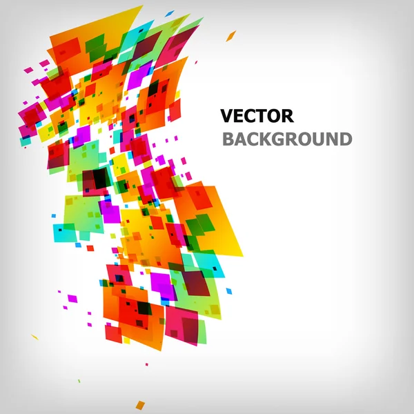 De abstracte vierkant kleurrijke achtergrond — Stockvector