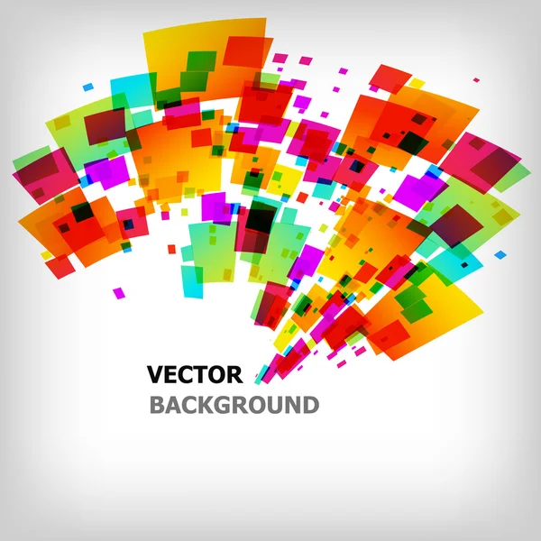 O fundo colorido quadrado abstrato — Vetor de Stock