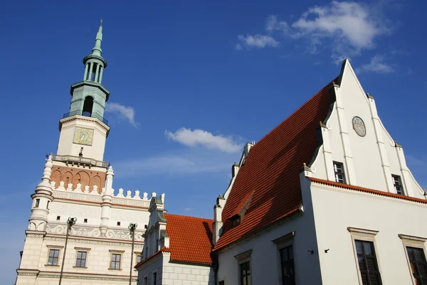 Centrum van de Poolse stad — Stockfoto