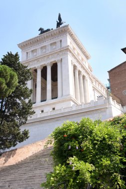 The Piazza Venezia, Vittorio Emanuele in Rome, Italy clipart