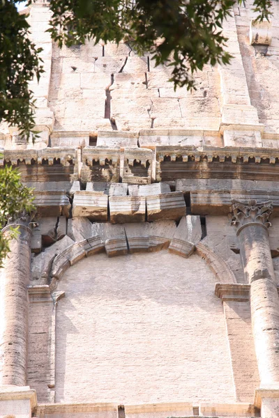 Dettagli delle rovine Colosseo a Roma, Italia — Foto Stock