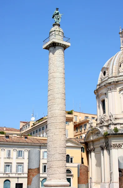 Details Der Traian Säule Rom Italien — Stockfoto