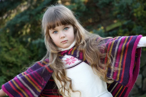 Piękny mały portret dziewczynki — Zdjęcie stockowe