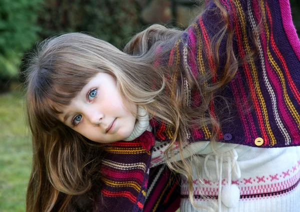 Piękny mały portret dziewczynki — Zdjęcie stockowe