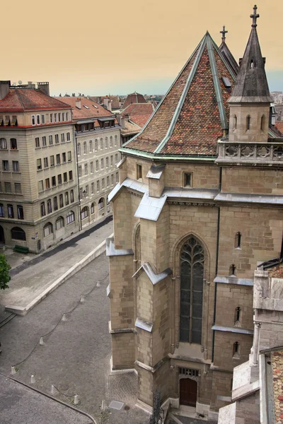 Katedra saint pierre w Genewie, Szwajcaria — Zdjęcie stockowe
