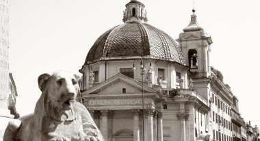 Piazza del popolo Roma İtalya