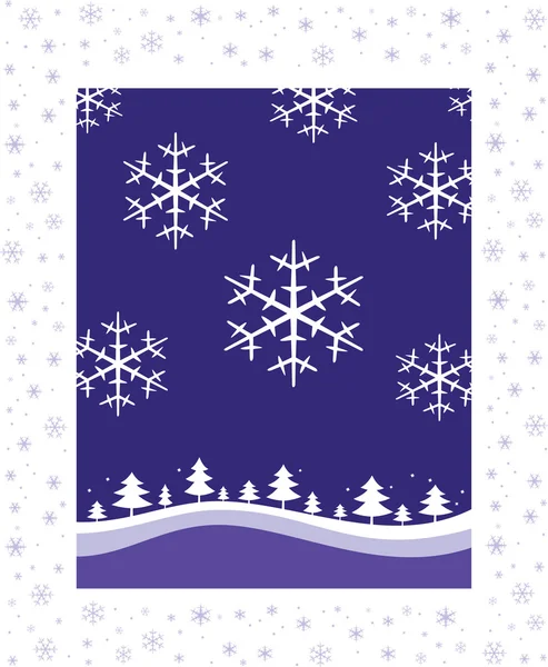 Winter Christmas background — Stock Vector