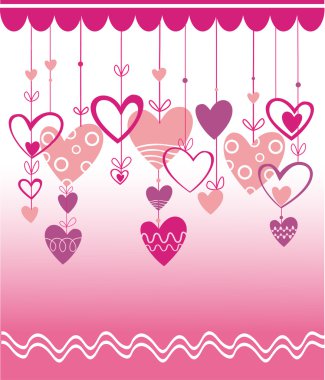 VALENTINES DAY BACKGROUND WITH HEART clipart