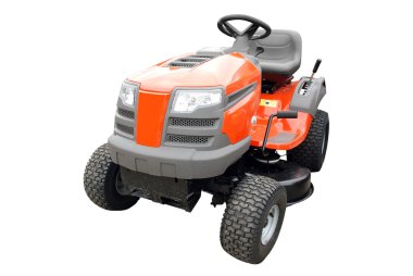 Lawn mower front view isolated clipart