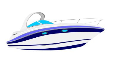 Yacht vector illustration
